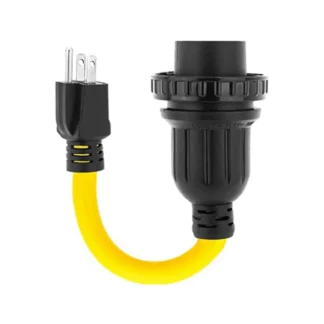 Cable adaptador de corriente Nema 5-15P macho a L5-30R hembra, generador de 30 amperios a 15 amperios, enchufe estadounidense