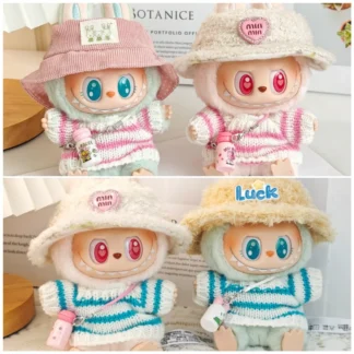 Muñecas Labubu I II Idol de 17cm, minimuñecas de peluche bonitas, ropa de Corea Kpop Exo Idol, monos, ropa, accesorios DIY, regalos