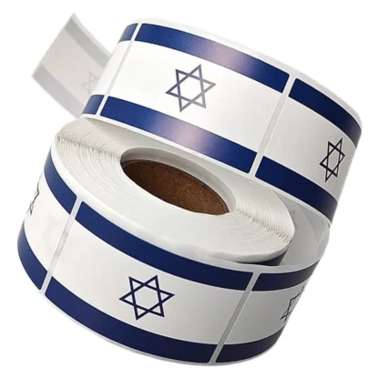 Almacenamiento de papel para álbum de recortes de botellas de agua, pegatinas de Israel impermeables para calcomanías de viaje