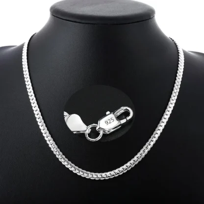 Collar de plata de ley 925 para hombre y mujer, cadena de diseño de marca de lujo de 5mm, 20-60CM, joyería de boda, regalos, venta al por mayor