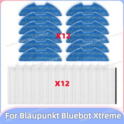 Compatible con (Blaupunkt Bluebot Xtreme) Piezas de aspiradora Filtro HEPA Paño de limpieza Accesorios