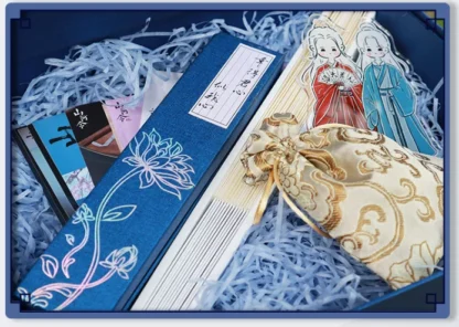 Palabra de HONOR Shan He Ling Wen Kexing Zishu caja de regalo horquilla ventilador monedero soporte NAN