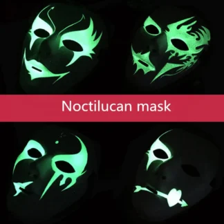 Juguete noctilucente fluorescente para baile callejero, máscara de Terror, accesorios de Halloween, regalo divertido extraño, juego de fiesta de Cosplay