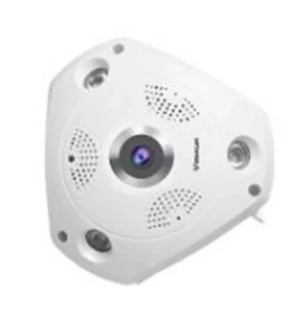 3MP 1296P V380pro 360 grados ojos de pez lente panorámica VR cámara IP IR visión nocturna Monitor CCTV de seguridad para el hogar