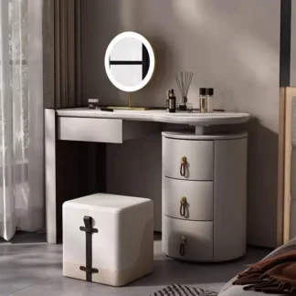 Cajón De tocador De almacenamiento moderno, espejos De maquillaje nórdicos, tocador, muebles De dormitorio modernos De lujo