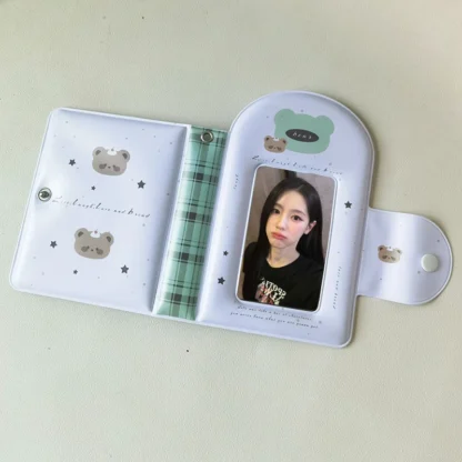 Kpop Love Beans organizador de 32 ranuras para tarjetas, soporte para tarjetas fotográficas de 3 pulgadas, postal, álbum de fotos, carpeta de rotapapeles