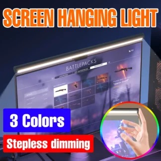 Barra de luz Led para pantalla, lámpara colgante de escritorio para PC, iluminación para juegos, estudio, protección ocular, regulable, oficina y hogar