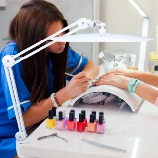 Lámpara de escritorio con brazo oscilante, luz de relleno plegable para maquillaje de lectura, transmisión en vivo, lámpara de salón de belleza, lámpara de mesa Led con abrazadera portátil