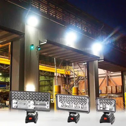 Luz LED de trabajo para Makita, lámpara de inundación de emergencia portátil, lámpara de Camping, 18V, batería de iones de litio, 7/8 pulgadas