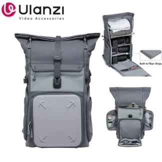 Ulanzi BP04 23L-27L Mochila para cámara de carcasa dura para cámara de viaje al aire libre DSLR bolsa de fotografía con divisores Roll Top U-Tag Track