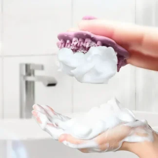 Cepillo de silicona suave para limpieza facial, herramienta de exfoliación de espinillas, elimina el pelo de flores, cuidado de la piel, masaje facial