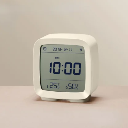 Qingping Cleargrass reloj despertador Bluetooth, Control inteligente de temperatura, humedad, pantalla LCD, luz nocturna ajustable