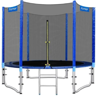 Juego de trampolín con columpio, Ø244cm 305cm, trampolines deportivos con red de respaldo trampolines recreativos para interior/exterior