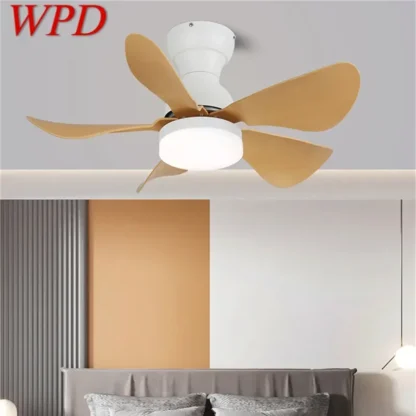 WPD-ventilador de techo con luz LED, moderno, de lujo, para sala de estar, restaurante, dormitorio, habitación de niños, remoto, eléctrico