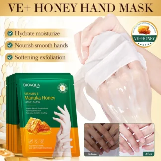 Mascarilla de manos con miel, guantes hidratantes para manos, Reduce las líneas finas, antisecado, suero antienvejecimiento, guantes de Spa, cuidado de la piel, 10 pares