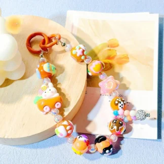 Accesorio de decoración de cadena para bolso, colgante para ropa, correa para teléfono, pulsera con cuentas, cadena para teléfono, cordón para teléfono, correa para muñeca