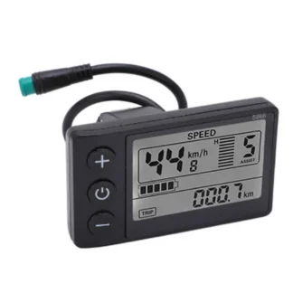 Pantalla LCD impermeable de 24V, 36V, 48V, 60V, Panel controlador S866, tablero, pantalla de bicicleta eléctrica para patinete eléctrico (5 pines)