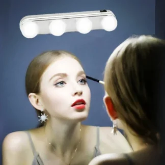 Luces de tocador LED portátiles elegantes y elegantes con 4/5 bombillas para tocador elegante, accesorio de iluminación moderno para estudios de maquillaje