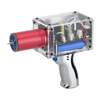Generador de energía magnético portátil con pistola de bobina Tesla, versión mejorada oficial de tercera generación, 80W, 6A, con adaptador de corriente