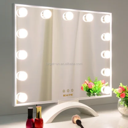 Estación de maquillaje slaysion 2020, tocador de estudio con 13 espejos de belleza iluminados, dormitorio con lámpara de uñas de Gel UV