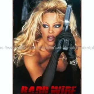 Cartel de estaño de metal, decoración de pared, película, REPROBARB, alambre, PAM, ANDERSON GUN