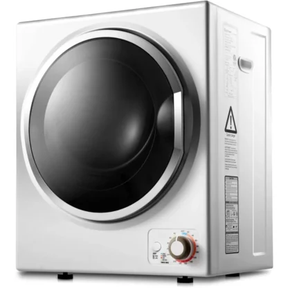 Secador de ropa compacto con bañera de acero inoxidable y panel de fácil control, aplicable para apartamentos, dormitorios, vehículos recreativos y astillas