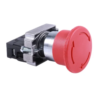 Interruptor de botón de parada de emergencia de seta roja NC de 22mm 600V 10A ZB2-BE102C XB2-BS542X1