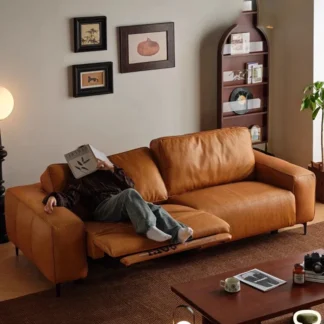 Sofá eléctrico multifuncional para relajarse, mueble ajustable de doble asiento, de lujo, estilo nórdico