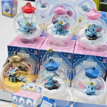 Caja ciega de Anime de Disney, carillones de viento de deseos Dumbo, caja ciega con bola de cristal, colgante de bendición, decoración de habitación, juguete, regalo de Navidad