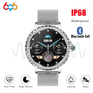 Nueva moda 1,3 "Lady BT llamada reloj inteligente ritmo cardíaco deportes pulsera de Fitness IP68 impermeable reproducción de música mujeres 2023 Smartwatch