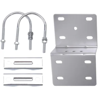 Kits de montaje en poste de antena, soporte de montaje en poste de antena con abrazadera de pernos en U dobles, soporte de mandíbula en V para soporte de poste de antena