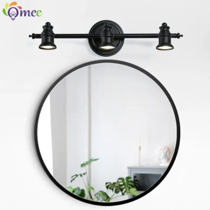 Lámparas de pared Led americanas para espejo de baño, candelabros de pared de AC90-265V, accesorio de iluminación interior para el hogar, luces de tocador, (bombillas gratis)