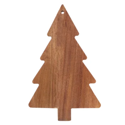 Tabla de pruebas, corte de árbol de Navidad, restaurante, plato de cena, Panel de Sushi, bandeja de comida, decoración creativa, mesa de madera para bebé
