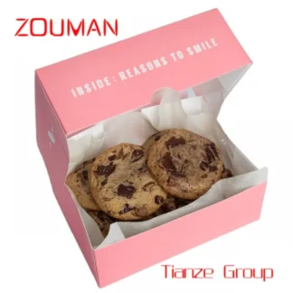 Caja de embalaje de galletas personalizada para alimentos, venta al por mayor