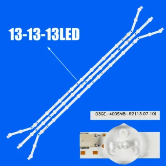 Tira de LED para iluminación trasera 13 lámparas para Sam-sung 40 "TV UE40H6203AW UE40H6203AK D3GE-400SMB-R3 D3GE-400SMA-R2 LM41-00001V