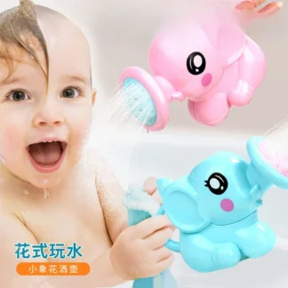 Olla de riego de elefante para niños, juguetes de baño de plástico de dibujos animados para bebés, herramienta de ducha, juguetes de agua para niños