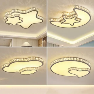 Luces Led de techo para sala de estar, iluminación creativa con Control remoto de cristal, para dormitorio, restaurante, tienda, nueva variedad moderna