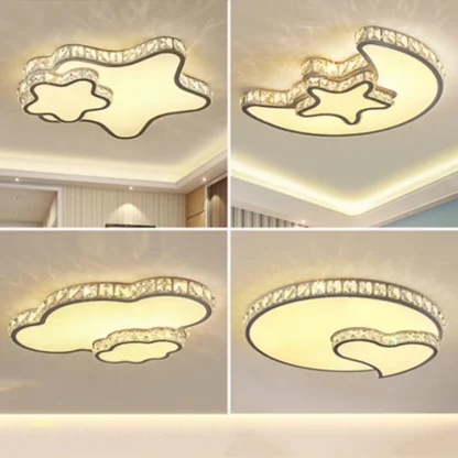 Luces Led de techo para sala de estar, iluminación creativa con Control remoto de cristal, para dormitorio, restaurante, tienda, nueva variedad moderna