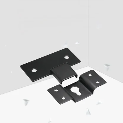 Soportes de altavoz de Metal, soporte de pared negro, gancho de hierro, placa de suspensión para altavoz, soporte de sonido envolvente, fácil de instalar