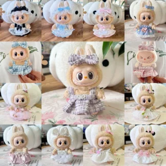 Ropa de muñeca de peluche, accesorios de atuendo para Corea, Kpop Exo Labubu V1 V2, muñecas Idol, fiesta sentada, vestido de princesa, regalo de ropa