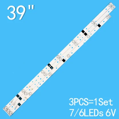 Tira de luces LED de retroiluminación, lámpara para MS-L0878-L V7, LED39C310A, JS-D-JP3910-071EC, E39DU1000, MCPCB, JS-D-JP3910-061EC, 39 ", 6 + 7