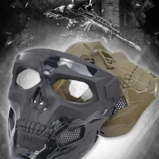 Máscara táctica de mensajero de esqueleto, vestido de baile de Halloween, máscara de terror, máscara de protección de campo CS