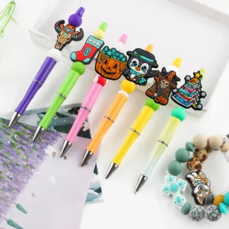 1000 Uds. Cuentas de silicona y cuentas focales planas para fabricación de joyería DIY cadena de chupete pulsera collar accesorios de joyería