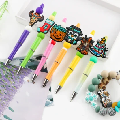 1000 Uds. Cuentas de silicona y cuentas focales planas para fabricación de joyería DIY cadena de chupete pulsera collar accesorios de joyería
