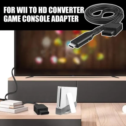 Adaptador de consola de juegos con convertidor de Wii a HD, 1M, pantalla inteligente HD, TV de alto juego, 720P/1080P, Cable adaptador de calidad W0W3