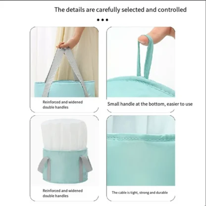 Cubo de baño de pies plegable, lavabo de remojo para profundización, fregadero portátil, bolsa de lavado de pies para acampar para viajes al aire libre, azul marino