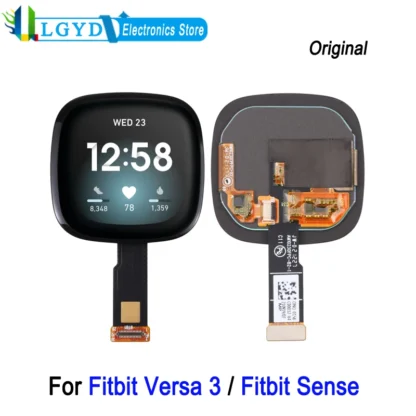 Pantalla AMOLED de 1,58 pulgadas para reloj inteligente Fitbit Versa 3 / Fitbit Sense, montaje completo de digitalizador, pieza de repuesto