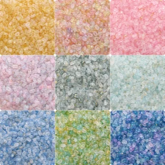 Cuentas acrílicas coloridas de maní, 10g, 4x6mm, espaciador de forma ovalada, cuentas sueltas para hacer pulseras, accesorios de fabricación de joyería DIY hechos a mano