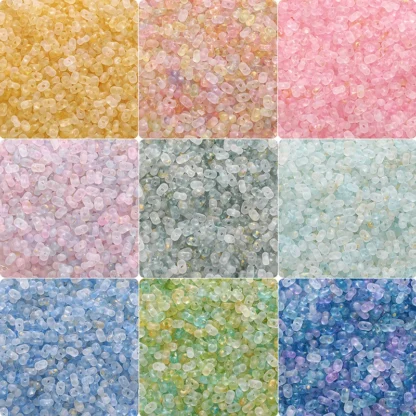 Cuentas acrílicas coloridas de maní, 10g, 4x6mm, espaciador de forma ovalada, cuentas sueltas para hacer pulseras, accesorios de fabricación de joyería DIY hechos a mano
