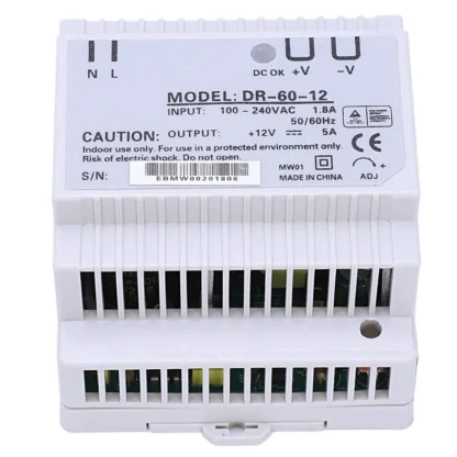 Fuente de alimentación carril Din 60w 12V ac dc convertidor-60-12 fuente de alimentación 12v 60w